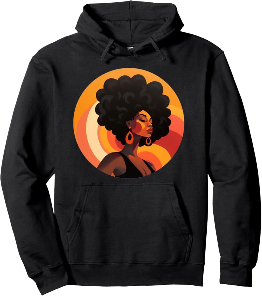 Black Women Style Pullover Hoodie