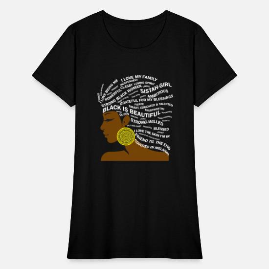 Black Woman Hair Word Art’ Women’s T-Shirt